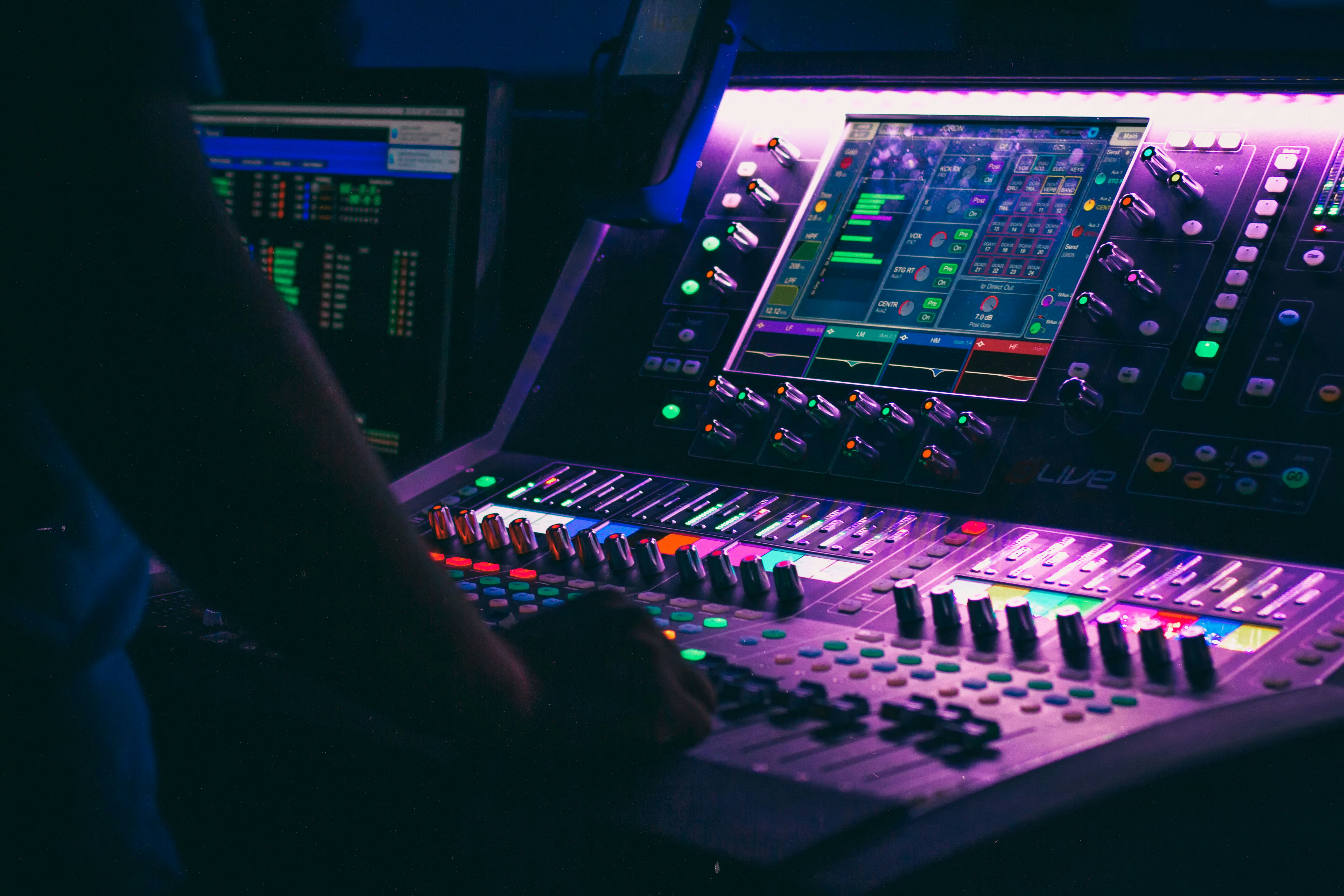 Mixer audio evento professionale